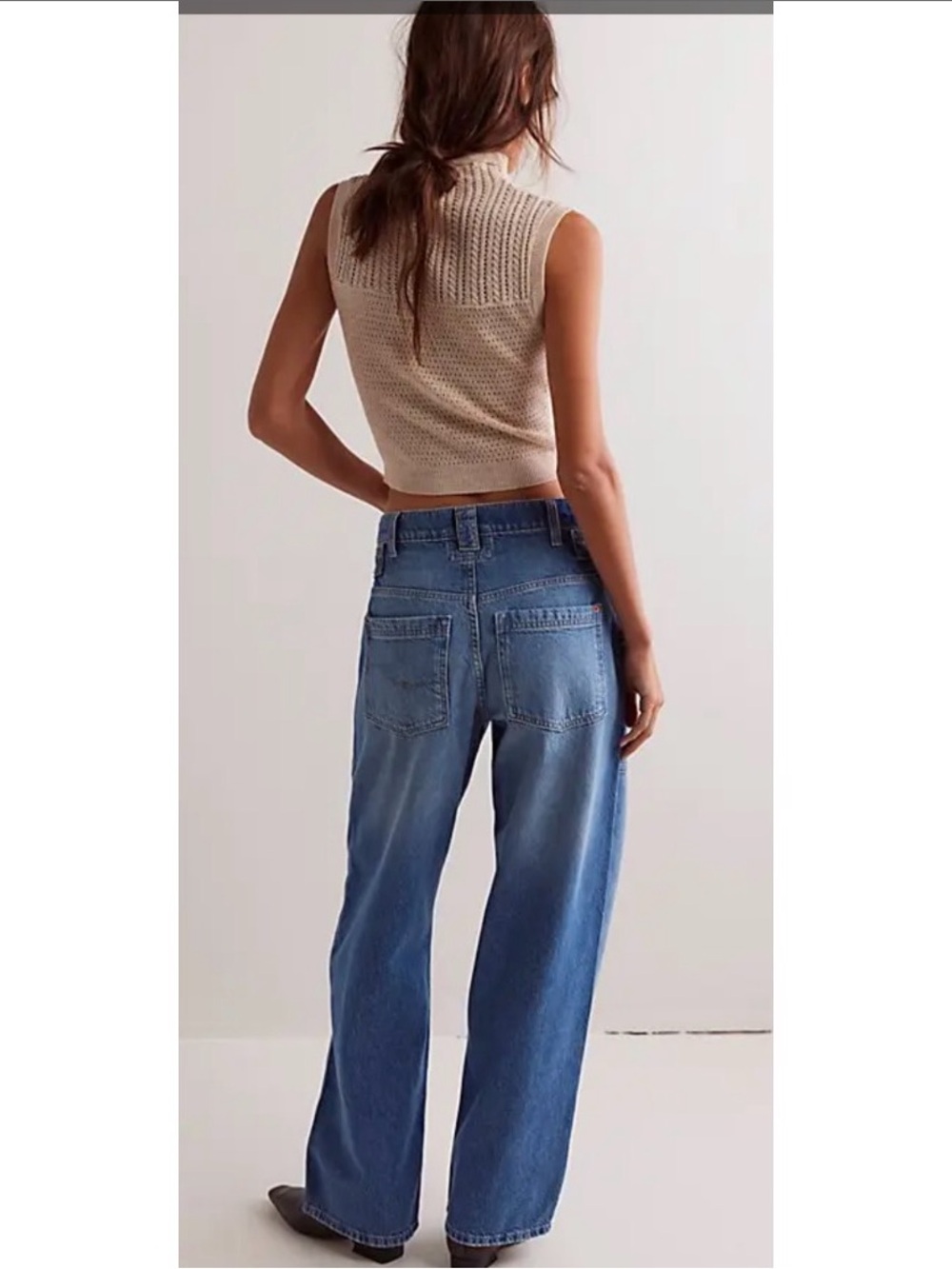 Free People We the Free Blue Jay jeans belted - Picture 2 of 8